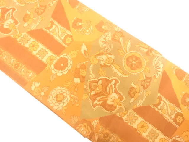 JAPANESE FUKURO OBI / WOVEN ARABESQUE